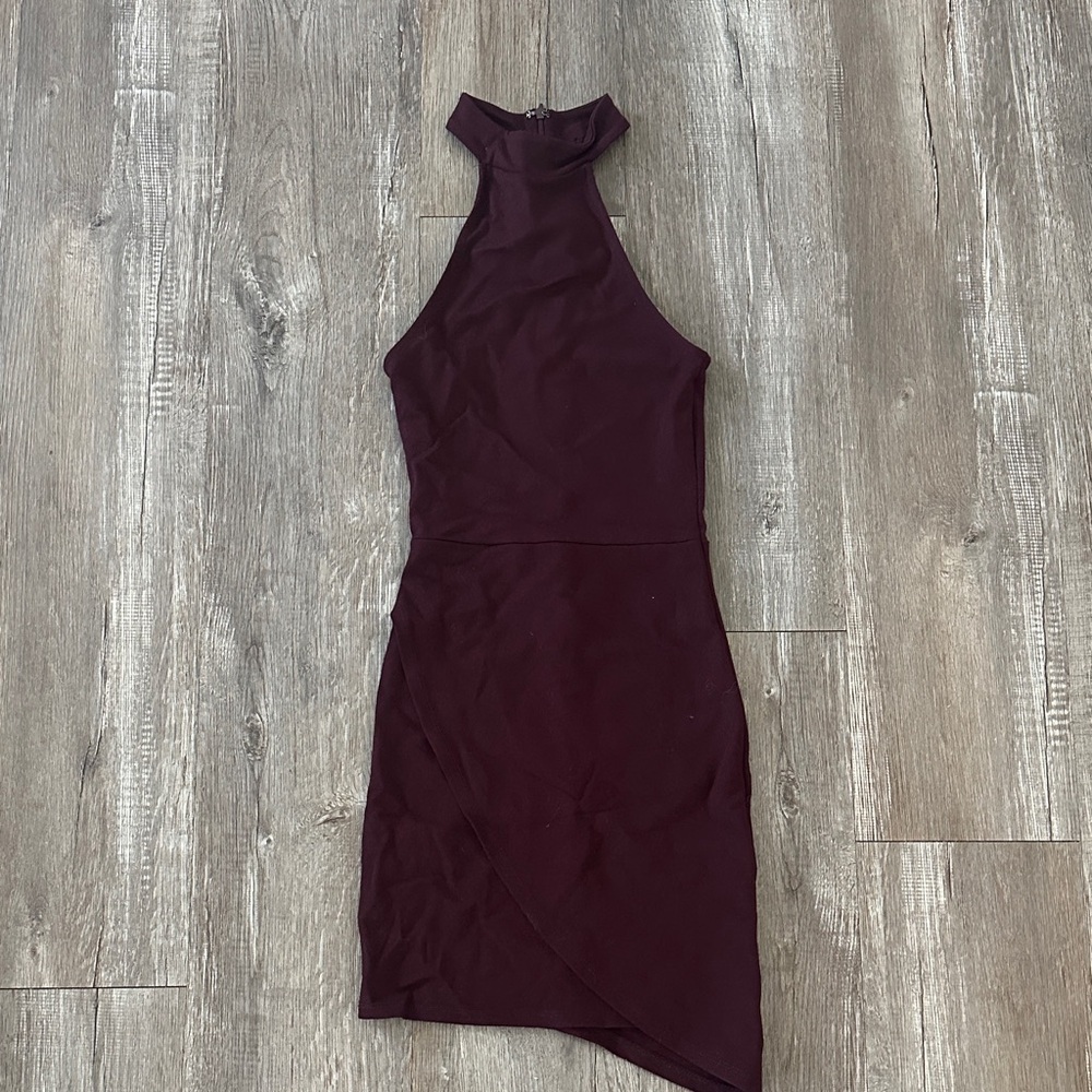 Forever 21 Halter Dress in Burgundy